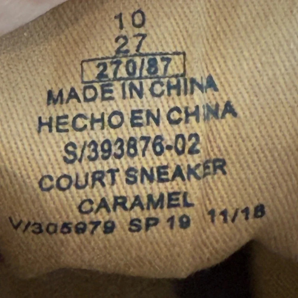 Old Navy Men's Court Sneakers Brown Suede 1994‎ Heel Size 10